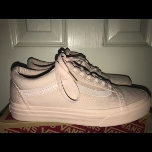 Mono Pink Blush Canvas Old Skool Vans